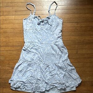 Hollister Light Blue Floral Dress